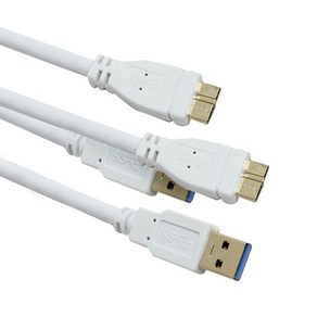 마하링크 USB 3.0 A-Mico B 케이블, 2개, 0.6m