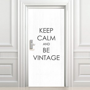 디자인수풀 현관문 시트지 keep vintage 고급 우드목, 화이트