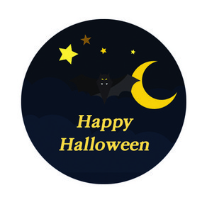 도나앤데코 러블리 할로윈 happy halloween 박쥐 스티커