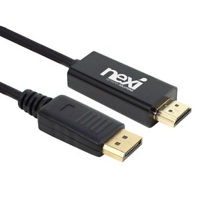 넥시 DP to HDMI 케이블 디스플레이포트 4K 30Hz 1m V1.2, NX-DPHD12-010M, 1개