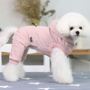 아이앤엘인스퍼레이션 강아지 겨울 패딩 올인원, PINK, 1개
