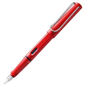 LAMY 사파리 만년필 병잉크 세트, M, 레드