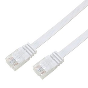 랜스타 CAT.6 UTP 평면 랜케이블 DIRECT 10m, WHITE, 1개