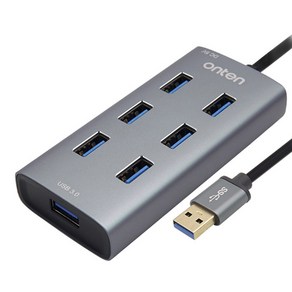 컴스 무전원 USB 3.0 7포트 허브 FW698