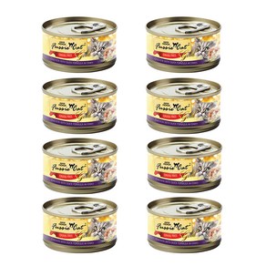 퍼시캣 슈퍼프리미엄 캣캔 치킨 + 오리 포뮬라, 80g, 8개