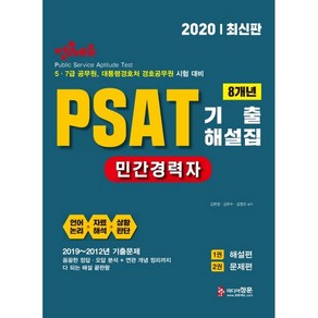 2020 민간경력자 PSAT 기출해설집 전 2권 2019~2012년, 미디어정훈(정훈사)