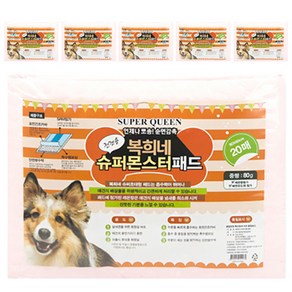 복희네 강아지 슈퍼몬스터 배변패드 20매 레몬향, 20개입, 6개
