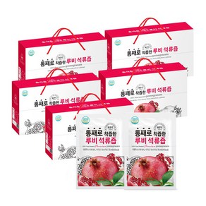 통째로 100% 착즙한 NFC 루비 석류즙, 70ml, 105개