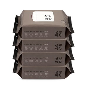 살림미학 대형 정전기 청소포 60매, 4개