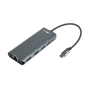 에이포트 4K듀얼 HDMI USB3.0 포트 멀티 도킹스테이션 C타입 USB허브 Active C200, 그레이, 1개