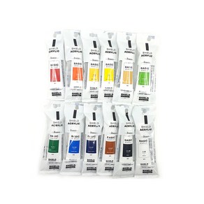 쉴드 베이직 아크릴물감, 20ml, 12색