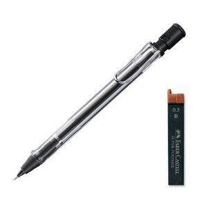 LAMY 사파리 샤프 투명 비스타 + 샤프심 랜덤발송 세트, 0.5mm, 1세트