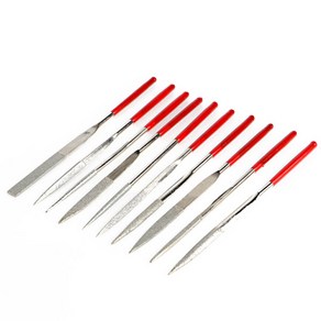 다이아몬드 야스리 160 x 4mm, 10종, 1세트