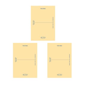 페이퍼리안 메이크 어 메모 메모북 리뷰, 혼합색상, 3개