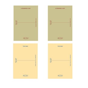 페이퍼리안 메이크 어 메모 메모북 1일 1그림 + 리뷰, 혼합색상, 2세트