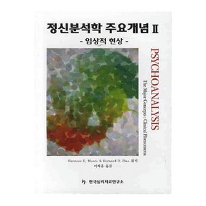 정신분석학 주요개념 2: 임상적 현상, 한국심리치료연구소