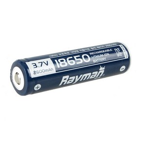 레이맨 2600mAh 보호회로형 건전지충전기 BRC18650PACK, 1개