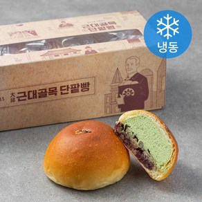 근대골목단팥빵 녹차생크림 단팥빵 (냉동), 135g, 5개