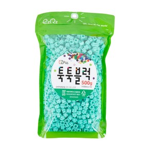 이지 툭툭 블럭 1500p 500g, 민트, 1개