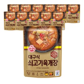 오뚜기 대구식 쇠고기육개장, 500g, 12개