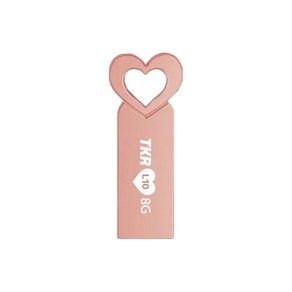 티케이리테일 하트 메탈바디 L10 USB 메모리 로즈골드 L10-128G, 128GB