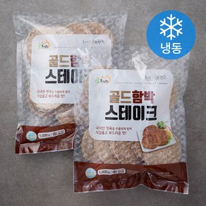 굿프랜즈 골드 함박 스테이크 (냉동), 1kg, 2개