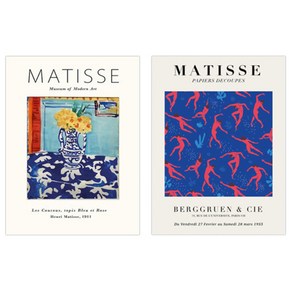 블럭마트 Heny Matisse 포스터 2p, 랜덤발송