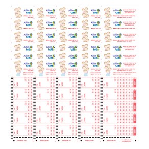 알림로또 복권용지 복 부르는 다둥이 200p + 전용펜 2p, 1세트