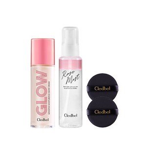 끌레드벨 물톡 모이스춰라이징 글로우 크림 30ml + 로즈 미스트 100ml + 전용퍼프 2p, 1개