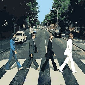 피포페인팅 DIY 그림그리기 세트 The Beatles abbey Road 40 x 50 cm K078, 혼합색상, 1개