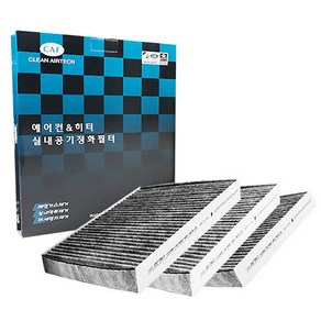 맑은필터 활성탄 자동차 에어컨필터 3p, 091C, 1개