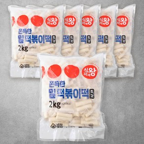 식자재왕 밀떡볶이떡 직각, 2kg, 6개