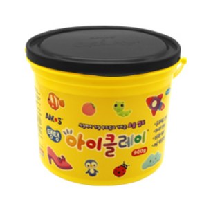 아모스 유아용 탱탱 아이클레이, 검정, 900g, 1세트