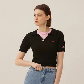 키르시 여성용 CHERRY SHORT SLEEVE POLO 니트