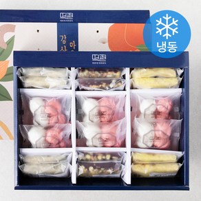 떡편 꿀송편 408g + 흑미 영양 찰떡 180g + 곶감호박 찰떡 180g + 쑥찰인절미 180g 세트 (냉동)