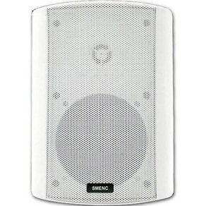 SMENC 벽걸이 방수 실내외 겸용 120W 스피커, SM-502(화이트)