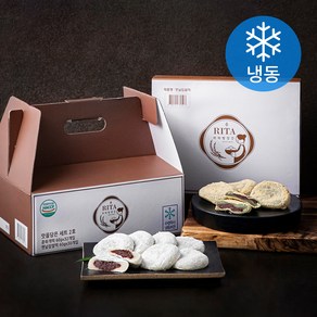 리타방앗간 콩쑥개떡 60g x 32개 + 옛날찹쌀떡 60g x 30개 맛을담은 세트 2호 (냉동)