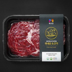 목우촌 국내산 소고기 등심 3등급 대패구이 샤브샤브 (냉장), 200g, 1개