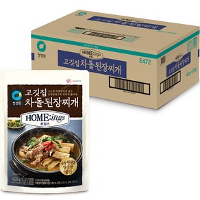 대상 청정원 호밍스 고깃집 차돌 된장찌개, 450g, 12개