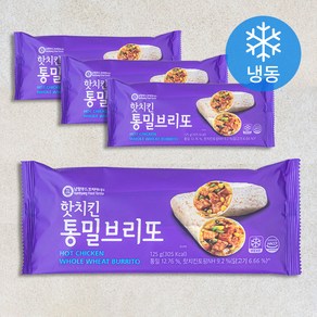 남향푸드또띠아 핫치킨 통밀브리또 4개입 (냉동)