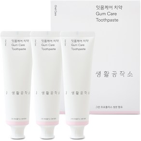 생활공작소 치약 3종, 100g, 3개