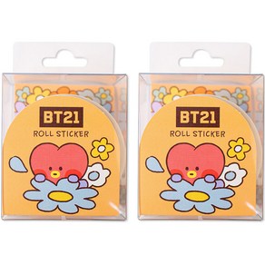 BT21 롤스티커 타타, 혼합색상, 2개