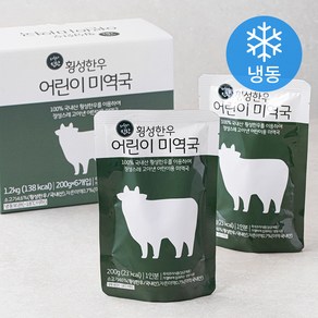 횡성한우 어린이 미역국 (냉동), 200g, 6개