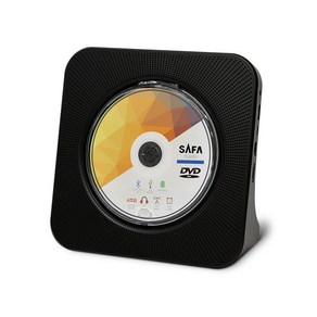 사파 무선충전식 포터블 CD/DVD 플레이어 블랙