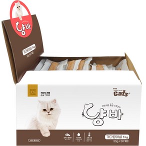 더캣츠 고양이용 냥바 간식 가다랑어살 50p, 가다랑어, 1kg, 1개