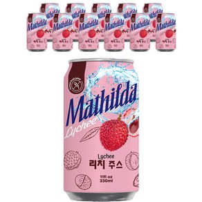 Mathilda 리치 주스, 330ml, 12개