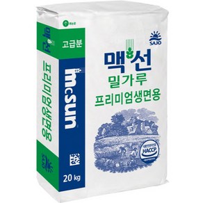 맥선 프리미엄생면용 밀가루, 20kg, 1개