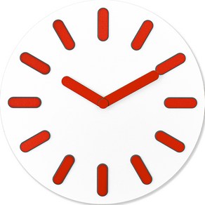메르헨몬드 무소음 보드 벽시계 30cm MEDIBAN, 레드(MEDIBAN-09)