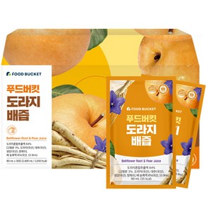 푸드버킷 도라지배즙 30포, 2.4L, 1개