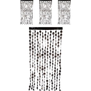 파티쇼 할로윈은박수술커튼 해골, 혼합색상, 4개